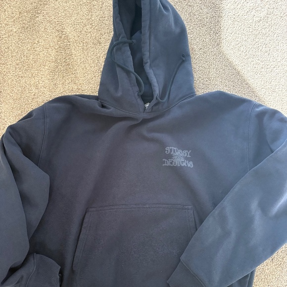 Stussy Navy Graphic Hoody XL - Picture 1 of 2